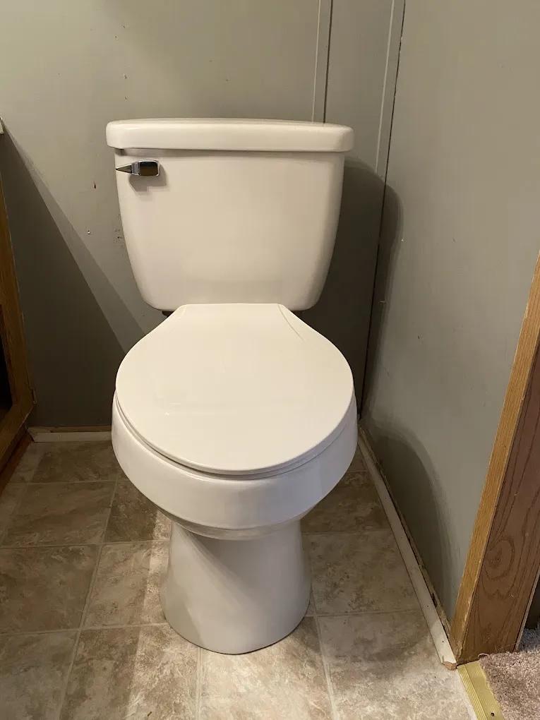 new toilet installation